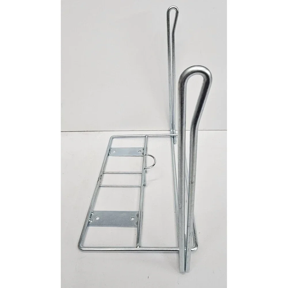 New Set of 2 Chrome T-Shirt Bag Holder Racks Wall Mount Counter 12x10x6